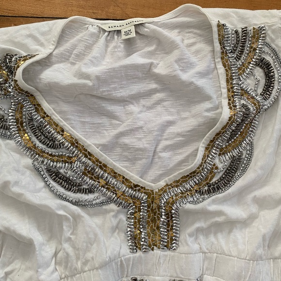 Banana Republic cotton tunic with beaded neckline - Picture 2 of 3